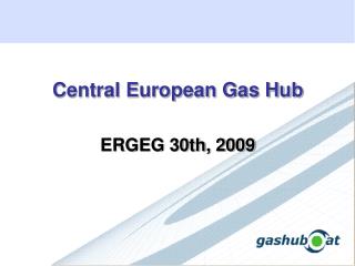 Central European Gas Hub ERGEG 30th, 2009