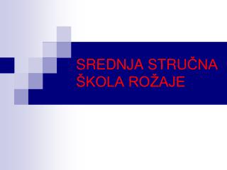 srednja stru na kola ro aje