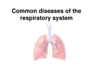 Common diseases of the respiratory system