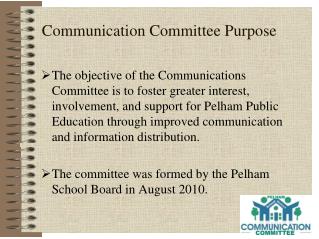 communication committee purpose