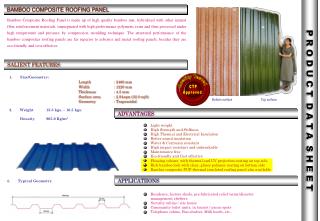 BAMBOO COMPOSITE ROOFING PANEL