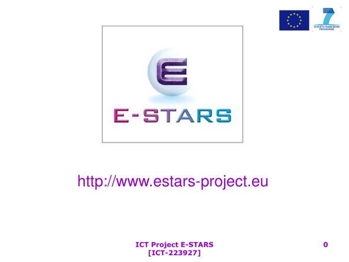 http www estars project eu