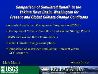 Comparison of Simulated Runoff in the Yakima River Basin, Washington for