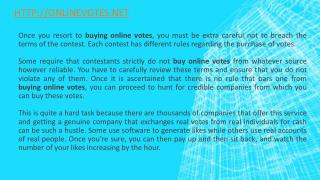 Buy facebook votes - onlinevotes.net
