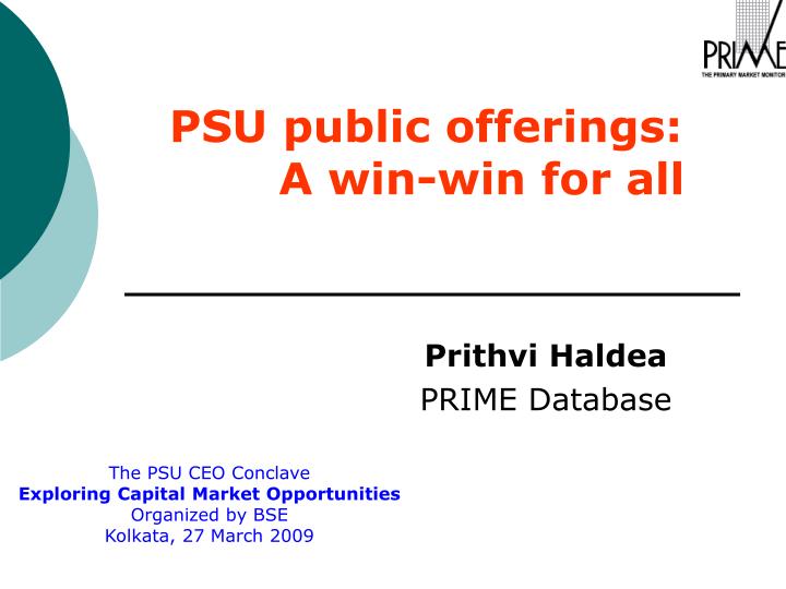 psu public offerings a win win for all