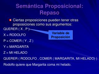 sem ntica proposicional repaso