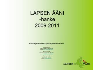 lapsen ni hanke 2009 2011