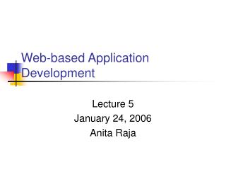 Web-based Application Development