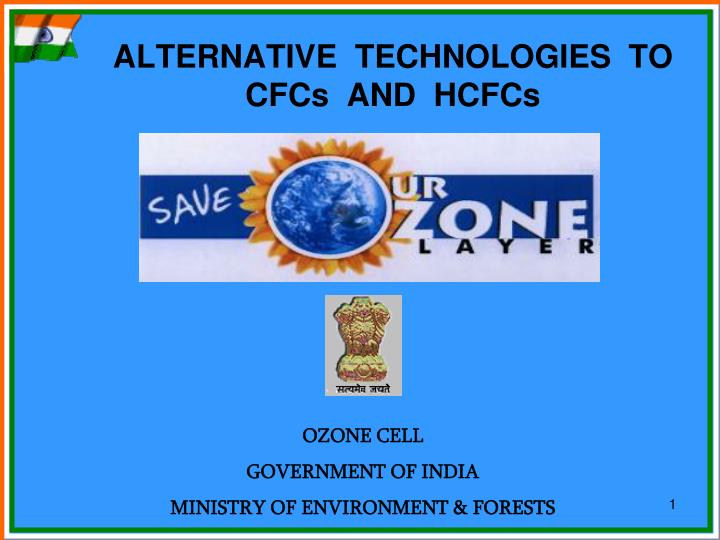 alternative technologies to cfcs and hcfcs