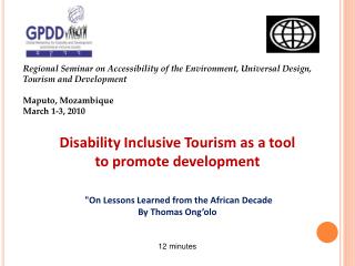 Regional Seminar on Accessibility of the Environment, Universal Design, Tourism and Development