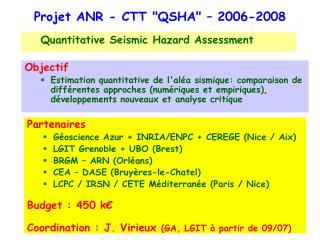 projet anr ctt qsha 2006 2008