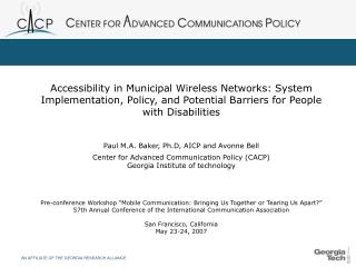 Networks, Accessibility, and Barriers