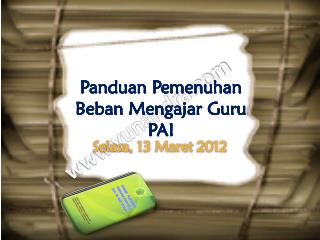 selasa 13 maret 2012
