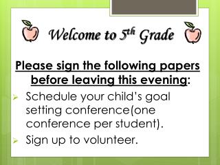 Please sign the following papers before leaving this evening :