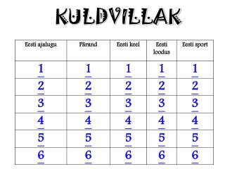 kuldvillak