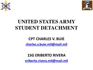 UNITED STATES ARMY STUDENT DETACHMENT