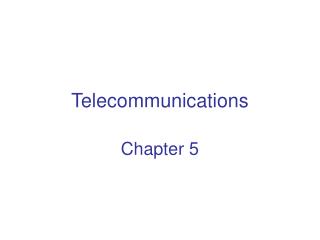 Telecommunications