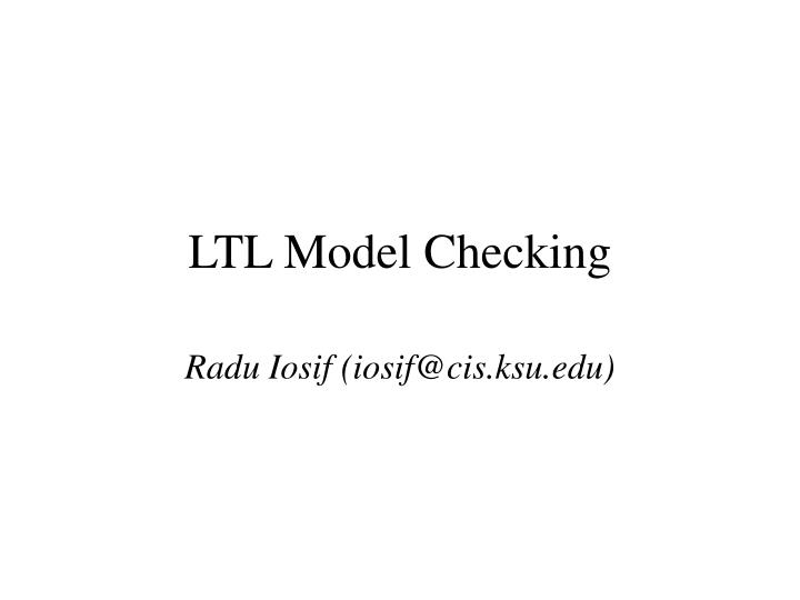 ltl model checking