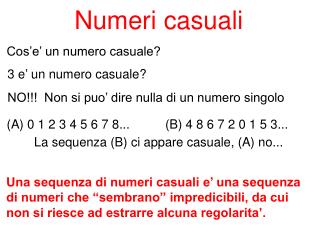 numeri casuali