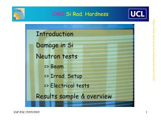 CMS Si Rad. Hardness