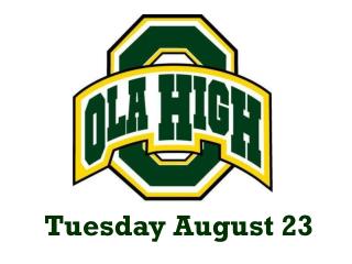 Tuesday August 23