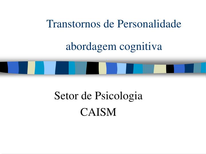 transtornos de personalidade abordagem cognitiva