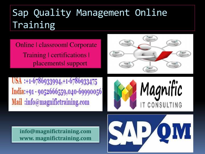 sap quality management online training