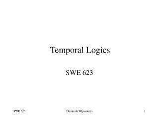 Temporal Logics