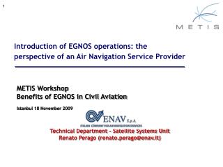 Introduction of EGNOS operations: the perspective of an Air Navigation Service Provider
