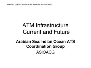 ATM Infrastructure Current and Future