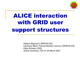 ALICE interaction with GRID user support structures