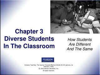 Chapter 3 Diverse Students In The Classroom