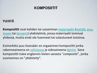 KOMPOSIITIT