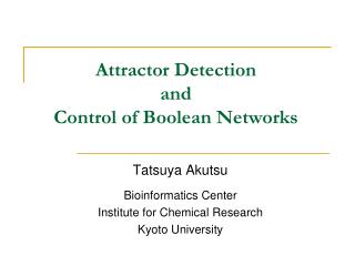 Attractor Detection and Control of Boolean Networks