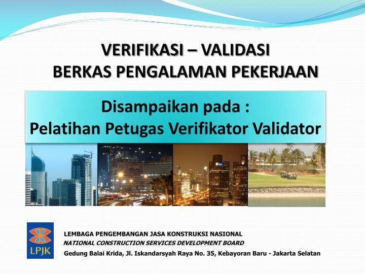 verifikasi validasi berkas pengalaman pekerjaan