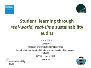 Student learning through real-world, real-time sustainability audits