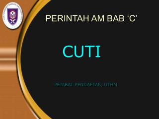 perintah am bab c