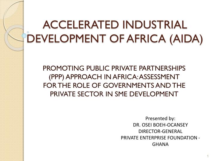 accelerated industrial development of africa aida