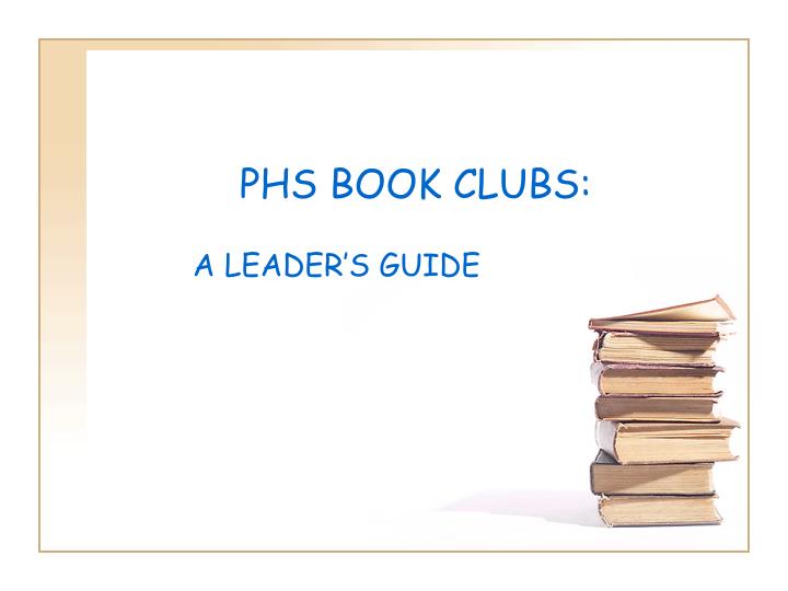 phs book clubs