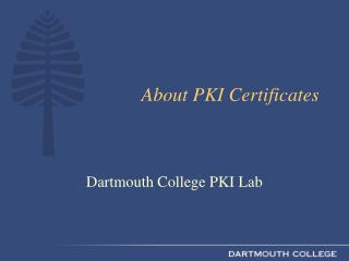 About PKI Certificates