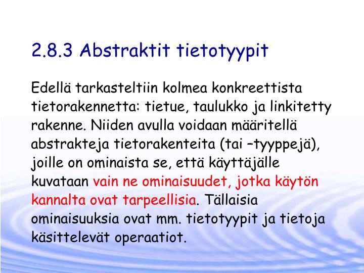 2 8 3 abstraktit tietotyypit