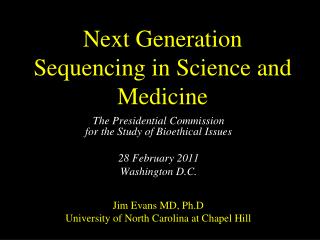 Next Generation Sequencing in Science and Medicine