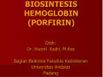 BIOSINTESIS HEMOGLOBIN (PORFIRIN) - slide 1