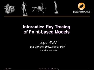 Interactive Ray Tracing of Point-based Models