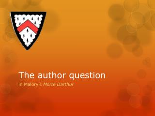 The author question