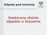 Odpady pod kontrolą - slide 1