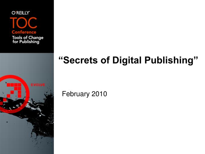 secrets of digital publishing