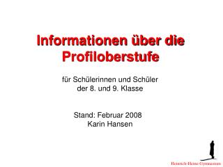 informationen ber die profiloberstufe