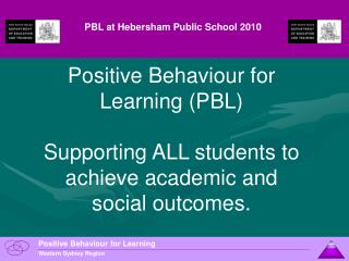 PBL at Hebersham Public School 2010