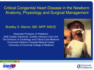 Critical Congenital Heart Disease in the Newborn: Anatomy, Physiology and Surgical Management